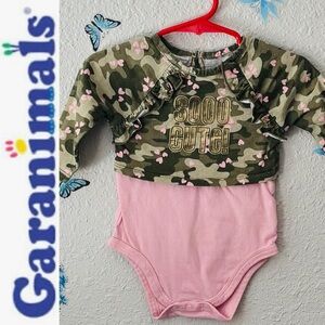 ⭐️Garanimals Pink and Camo Baby Bodysuit
